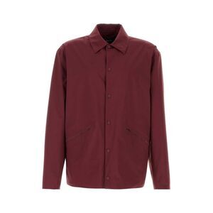 Herno Men Burgundy Nylon Jacket